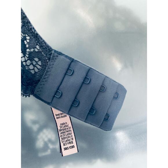 Victoria's Secret Bra Lined Demi Body By Victoria 38C Lace Blue - Picture 5 of 8